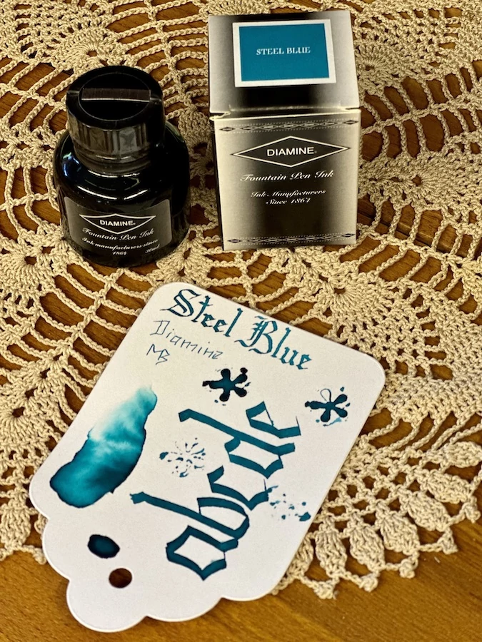 Töltőtolltinta 30ml Diamine - Steel blue