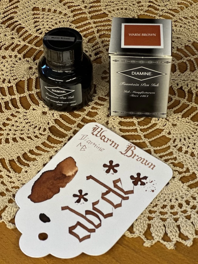 Töltőtolltinta 30ml Diamine - Warm brown