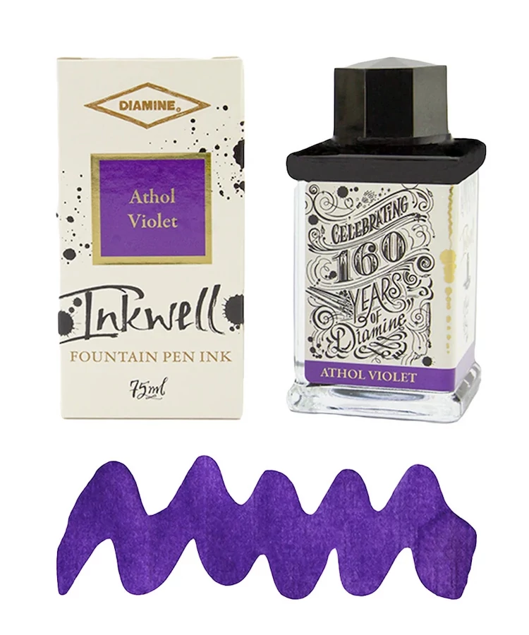 Inkwell töltőtolltinta 75ml Diamine - Athol violet