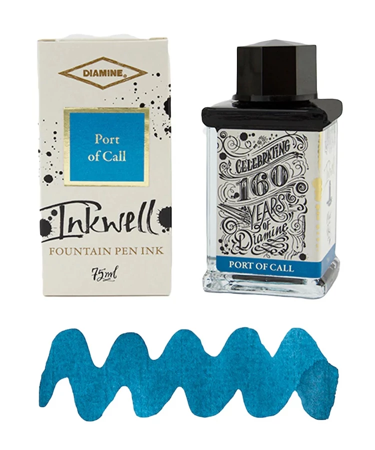 Inkwell töltőtolltinta 75ml Diamine - Port of Call