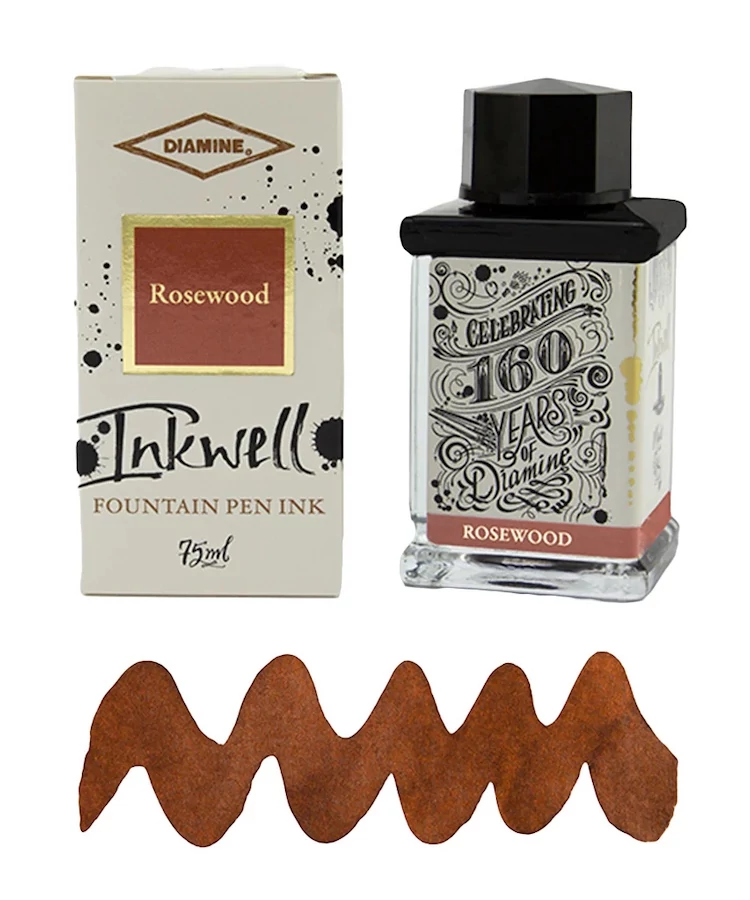 Inkwell töltőtolltinta 75ml Diamine - Rosewood