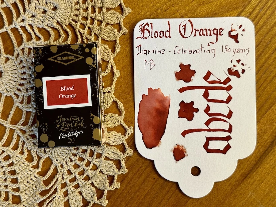 Tintapatron 20db Diamine - Blood orange