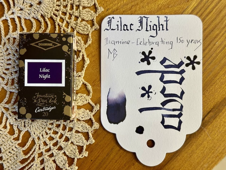 Tintapatron 20db Diamine - Lilac night