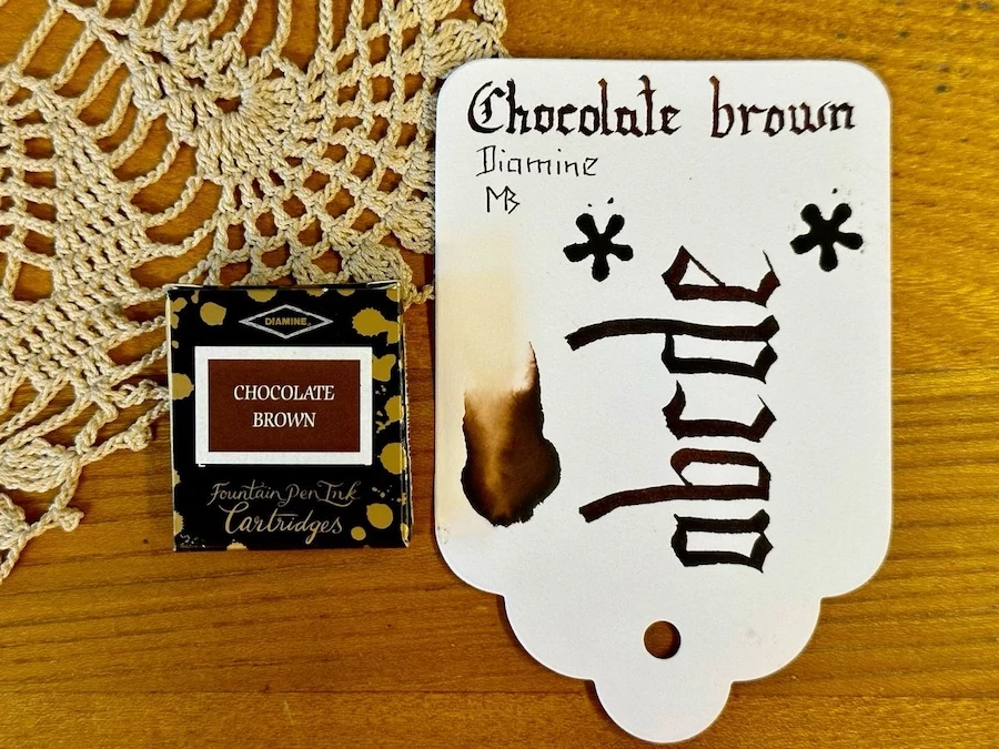 Tintapatron 6db Diamine - Chocolate brown