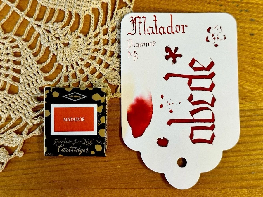 Tintapatron 6db Diamine - Matador