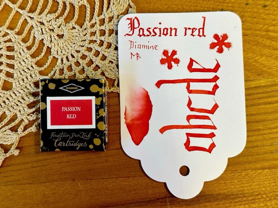 Tintapatron 6db Diamine - Passion Red