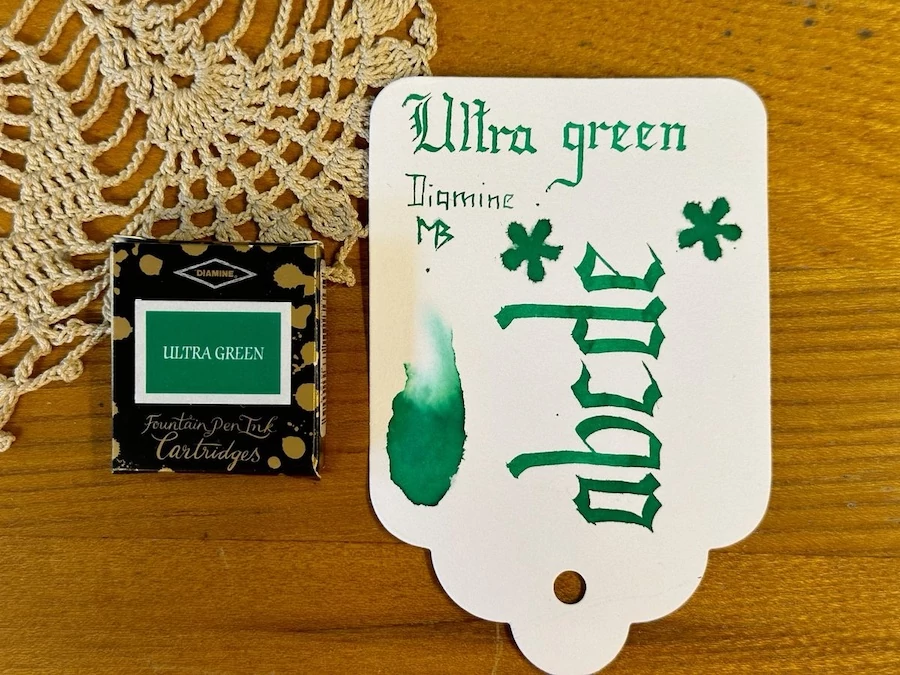 Tintapatron 6db Diamine - Ultra green