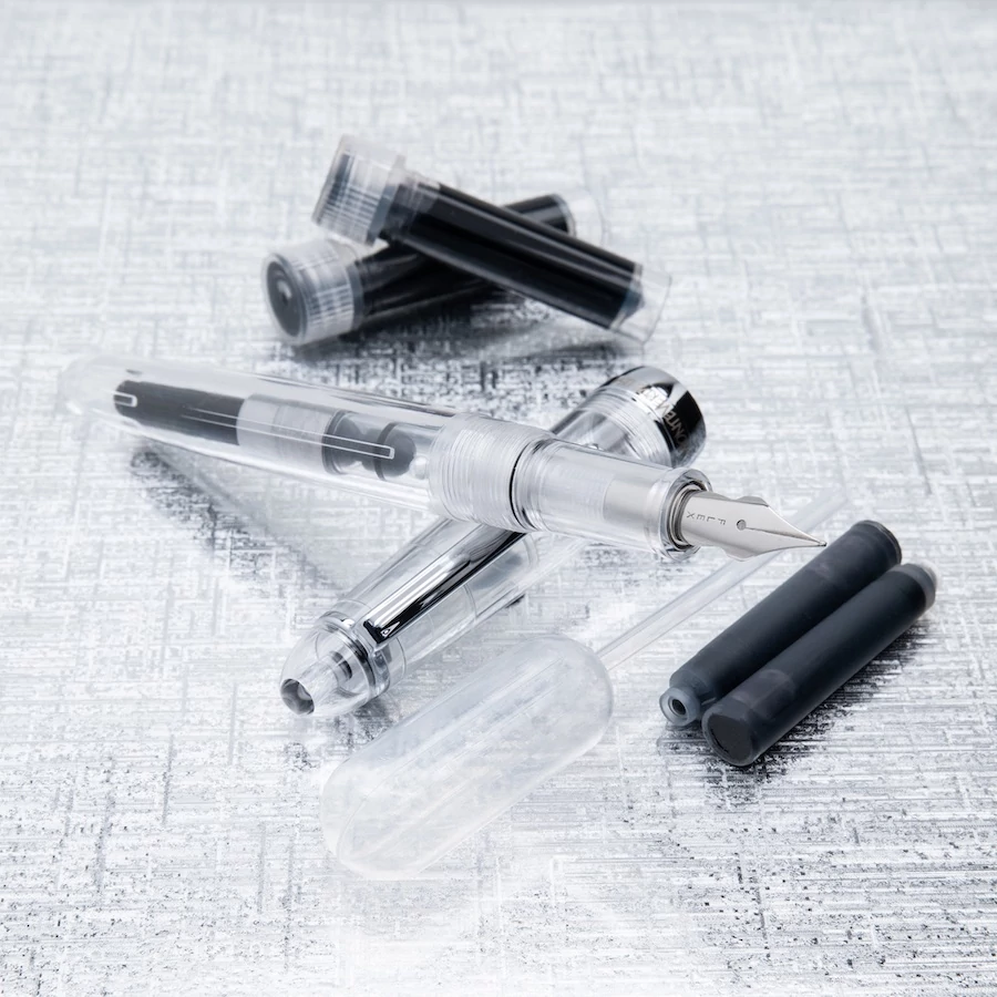 MONZA ID töltőtoll szett Monteverde - Crystal Clear flex nib