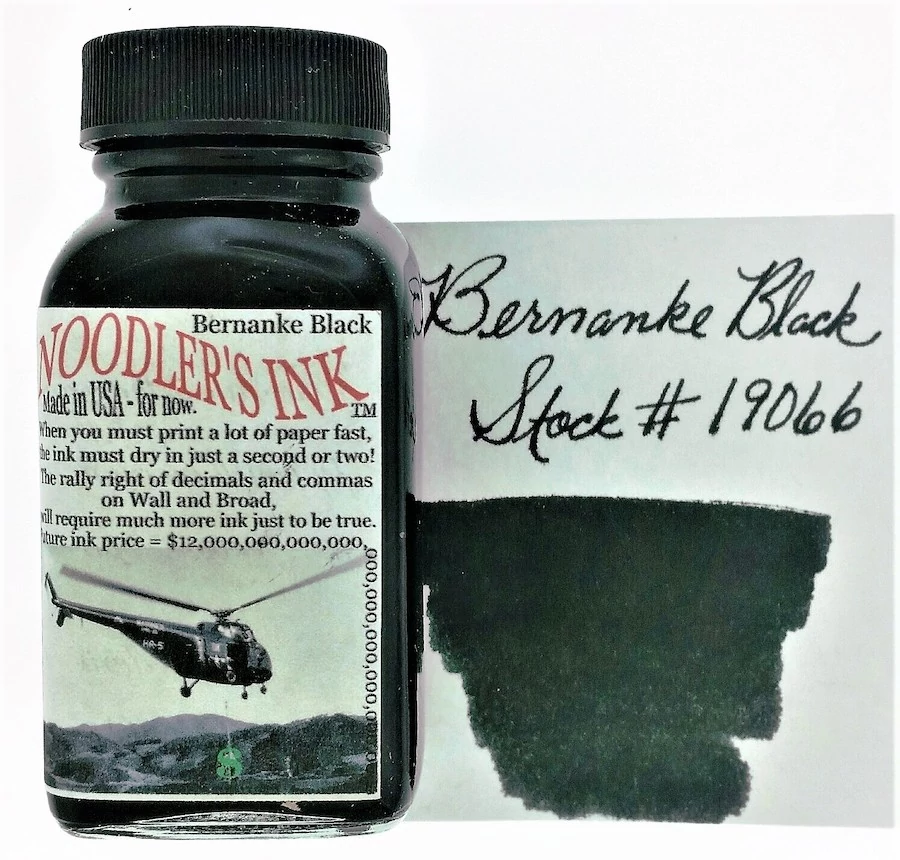 Töltőtolltinta 85ml Noodlers - 19066 Bernanke Black