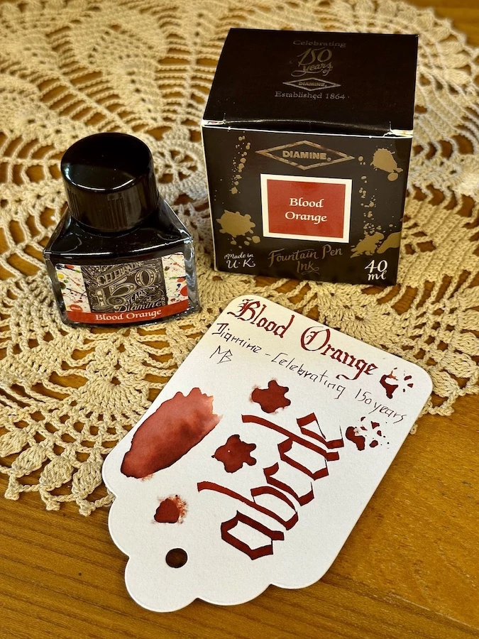 Töltőtolltinta 40ml 150. évfordulós Diamine - Blood Orange