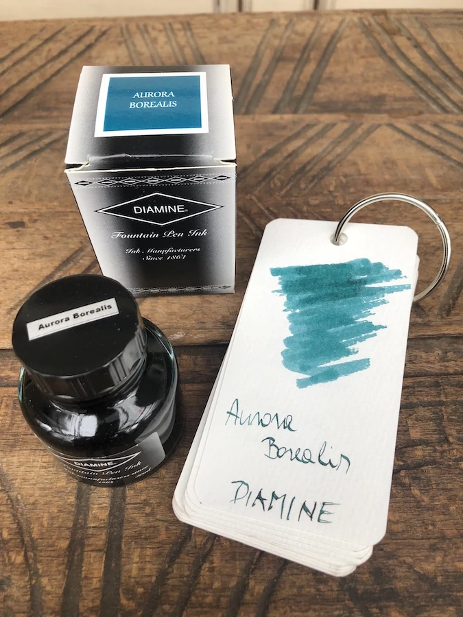 Töltőtolltinta 30ml Diamine - Aurora Borealis