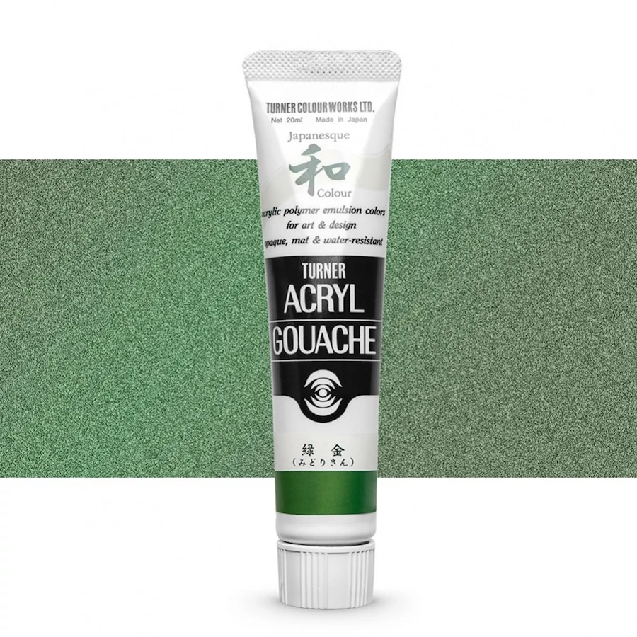 Akrilfesték 20ml Turner  - 372 Japanesque Green Gold