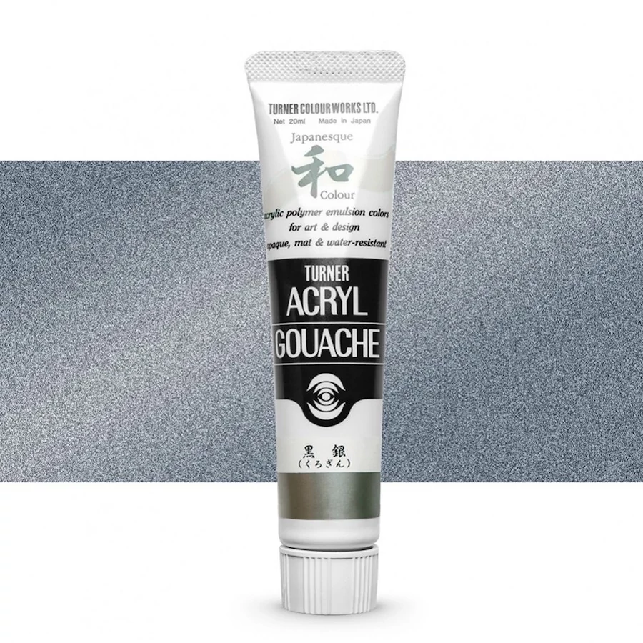Akrilfesték 20ml Turner  - 381 Japanesque Black Silver