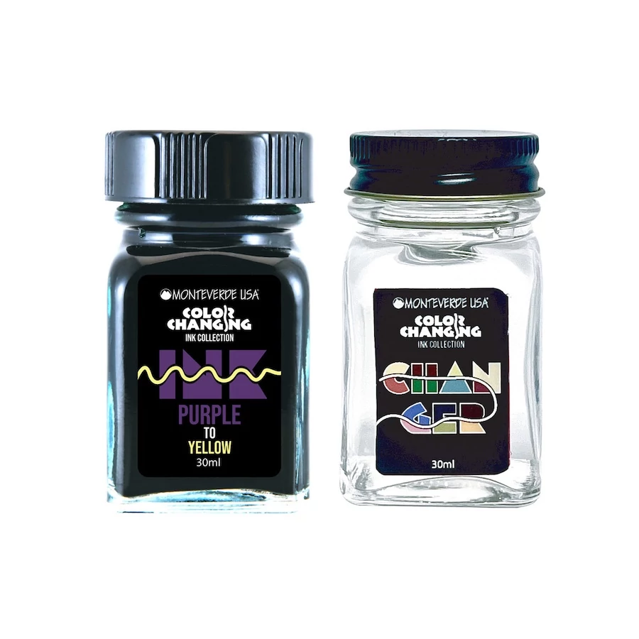 Színváltó töltőtolltinta 30+30ml Monteverde - Purple to Yellow