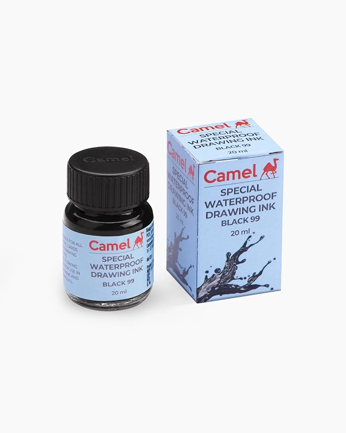 Rajztinta 20ml Black Fount No.100 Camel