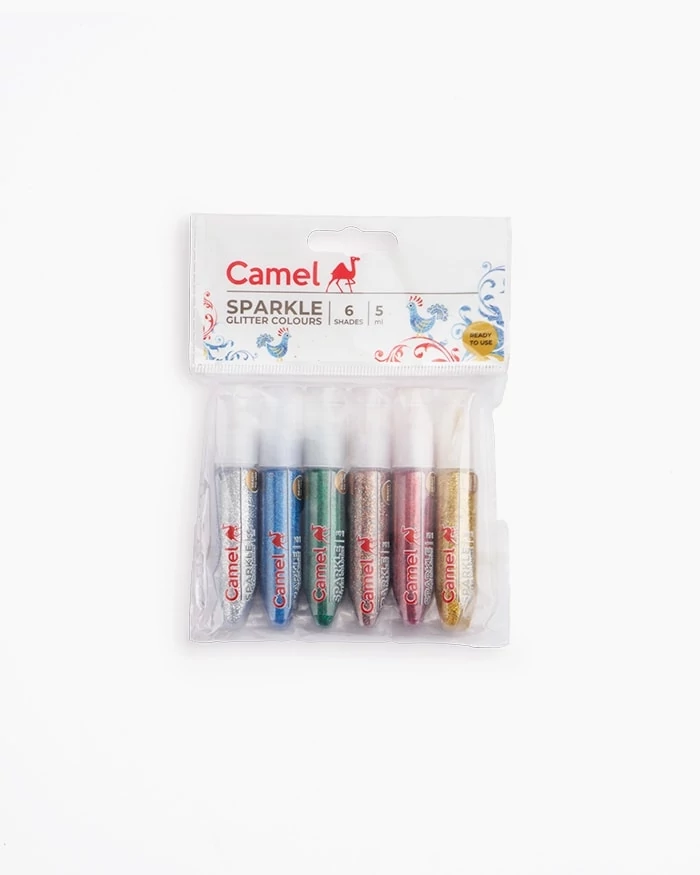 Csillámos ragasztó dekoráláshoz 6x5ml Camlin