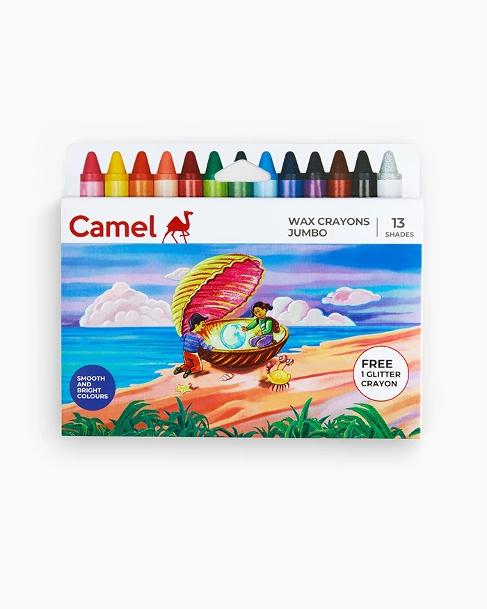 Viaszkréta 12+1 szín vastag Wax Crayon Camlin