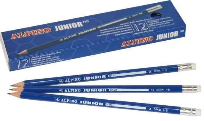 Grafitceruza radírvéggel 12db HB Junior Alpino